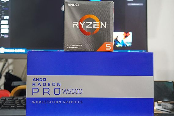 Ryzen 5 3600 và Radeon Pro W5500 - Cho hiệu năng làm việc tốt trên các phần mềm chuyên dụng